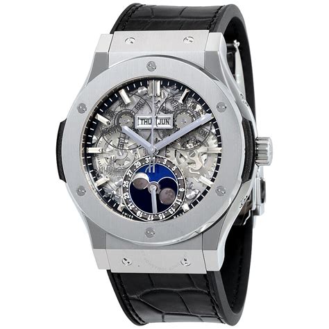 hublot moonphase titanium watch